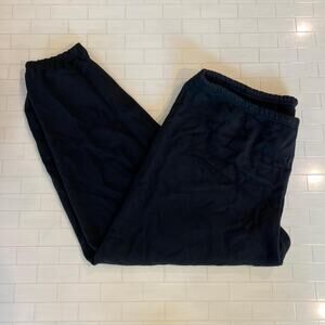 NWT - SKIMS Cotton Fleece Classic Straight Leg Pant - Onyx - 3X